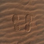 Prints Patterns Shoes - brown and gray sand art