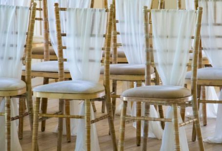 Bamboo Shoes - person showing brown bamboo-themed chairs