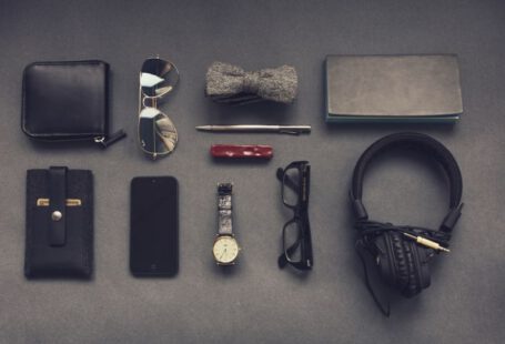 Organize Shoe Collection - black corded headphones near eyeglasses