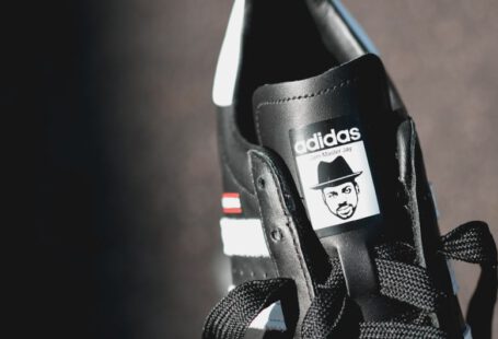 Custom Shoe Services - black and white adidas shoe