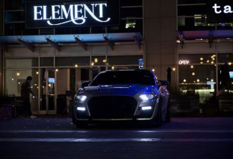 Shoe Modding - a car parked outside a building