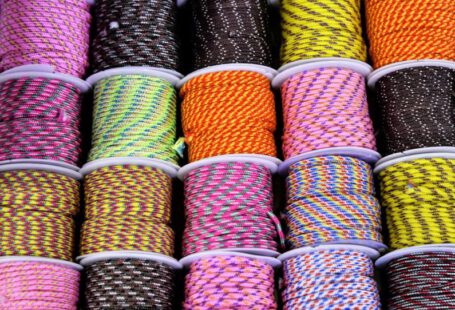 Multi-material Shoes - a bunch of different colored rope on a table