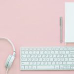 Minimalist Shoes - white Apple Magic Mouse beside of Magic Keyboard and headphones