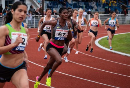 Athletic Shoe - woman running competition